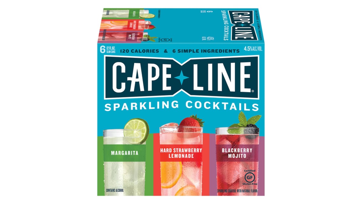 Cape Line Variety Pack Sparkling Cocktails Can (12 oz x 6 ct)