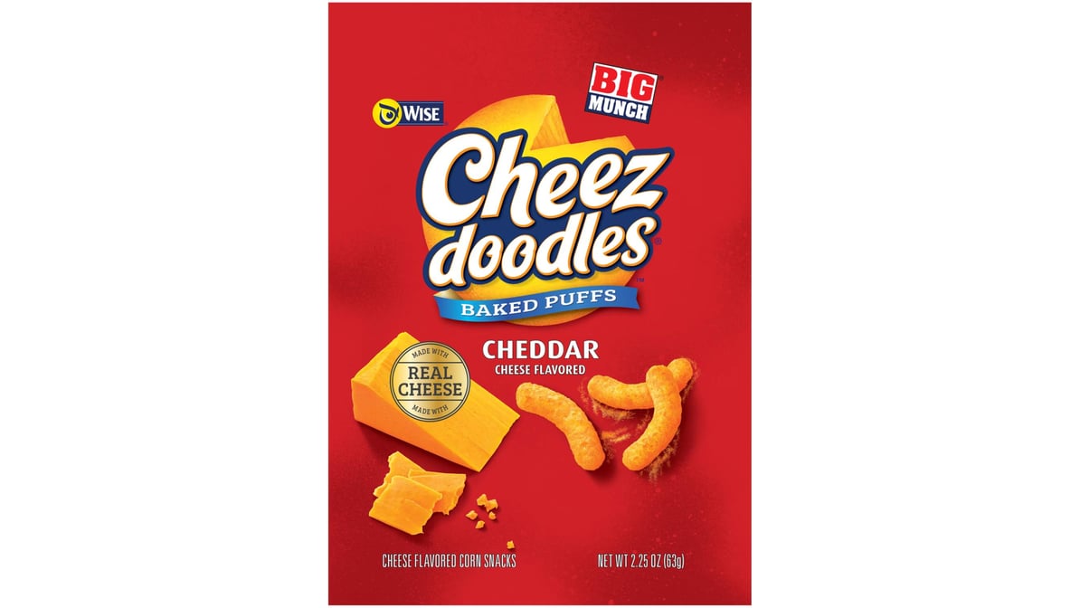 Wise Cheez Doodles Cheddar Cheese Baked Puffs (2.25 oz)
