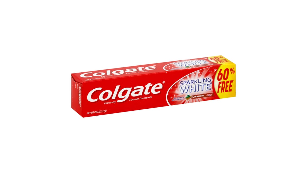Colgate Sparkling White Cinnamint Anticavity Toothpaste (4 oz)
