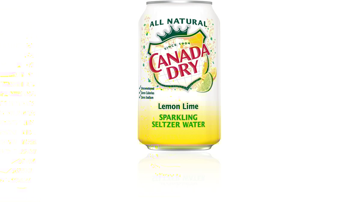 Canada Dry Sparkling Seltzer Water Lemon Lime (20 oz)