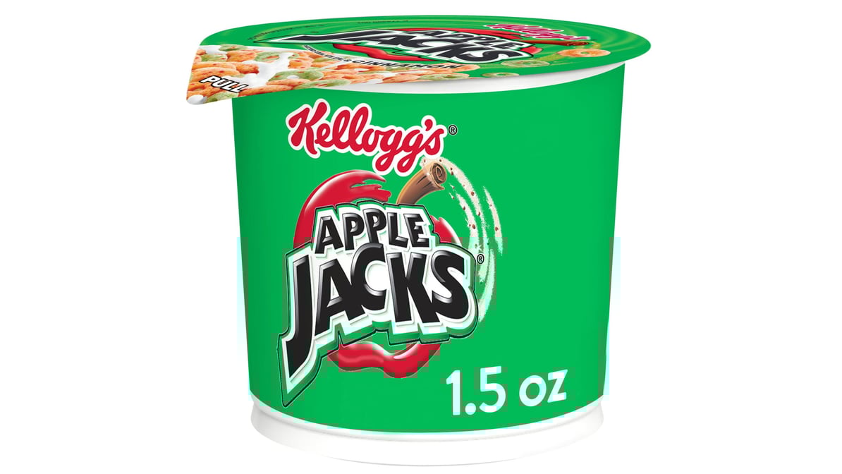 Kellogg's Apple Jacks Breakfast Cereal in a Cup (1.5 oz)