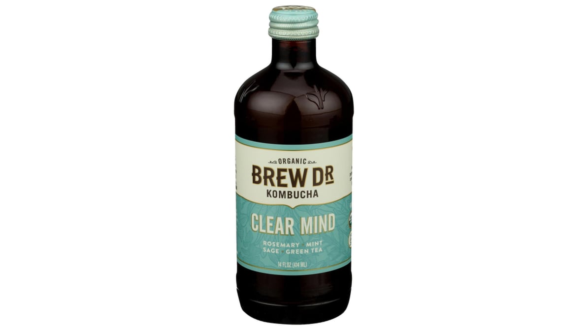 Brew Dr. Clear Mind Kombucha Bottle (14 oz)
