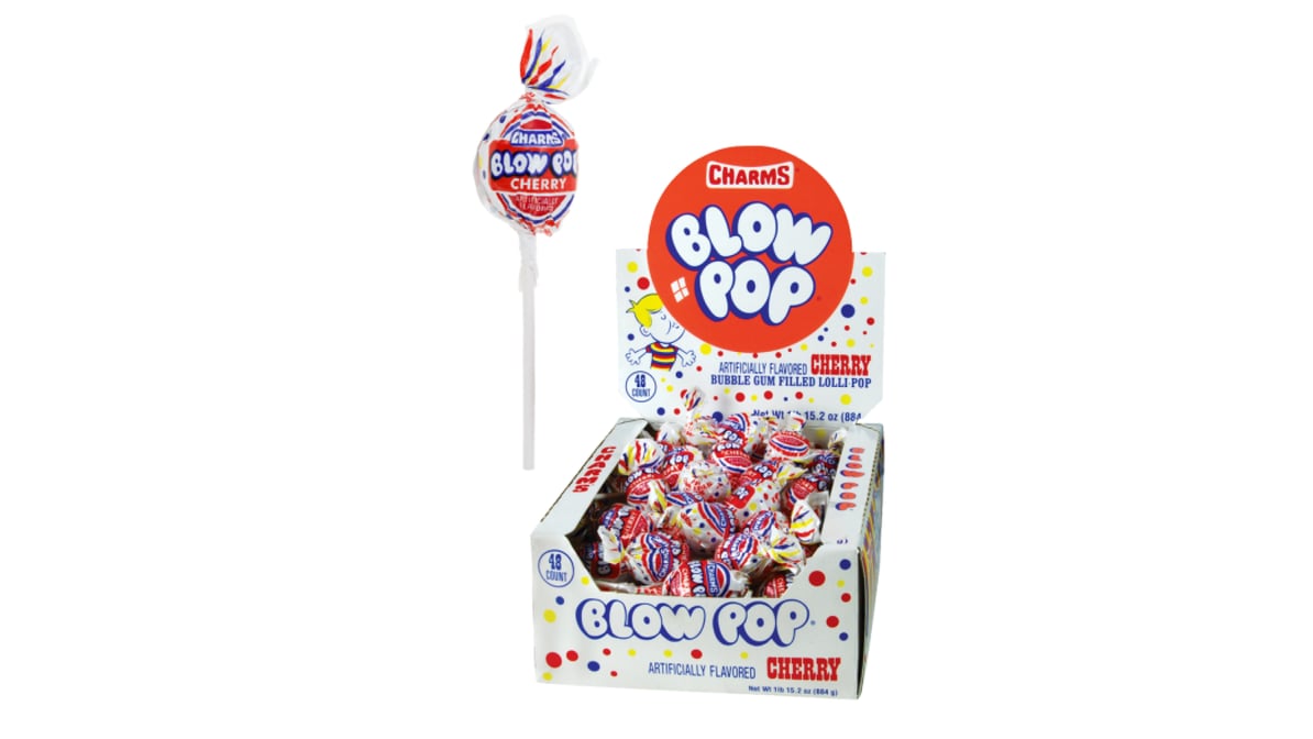 Charms Blow Pops Cherry Lollipops (48 ct)