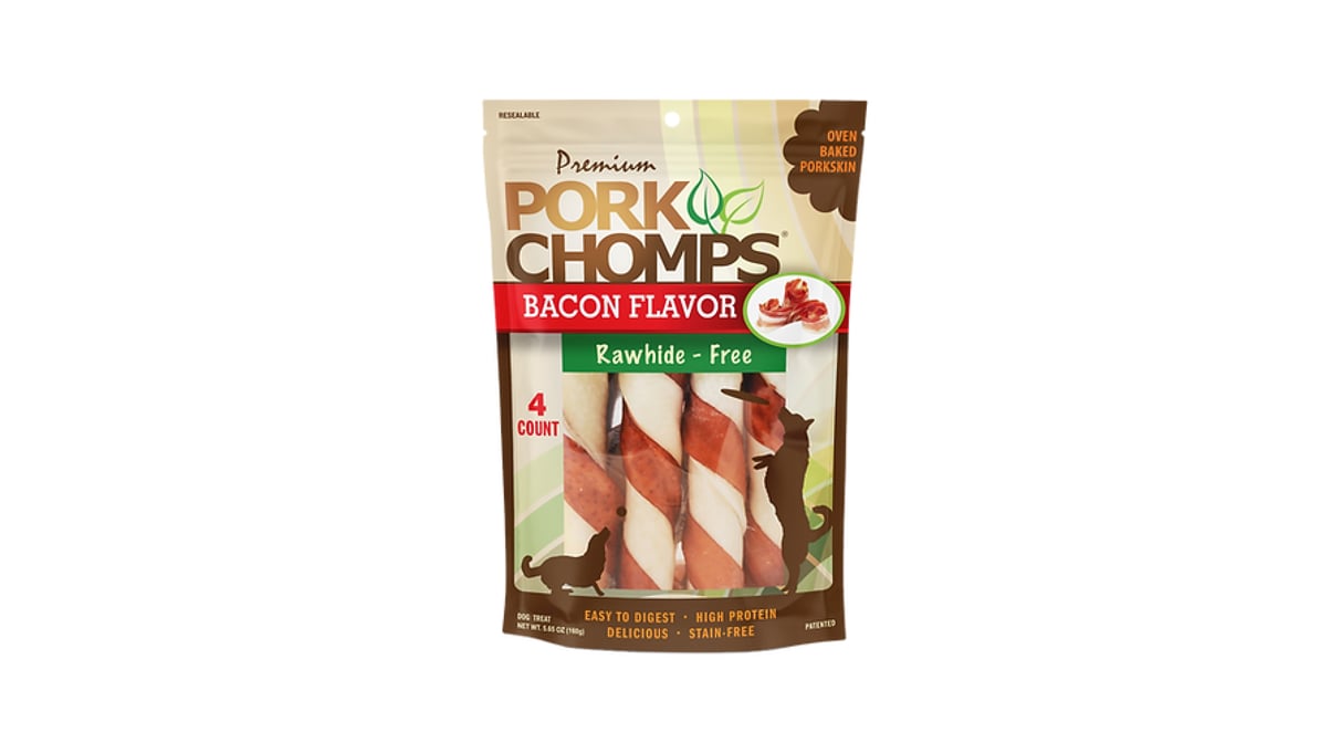 Pork Chomps Bacon Dog Treats (5 oz)