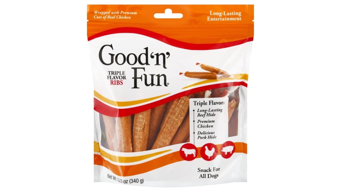 Good N Fun Triple Flavor Ribs Snacks (12 oz)