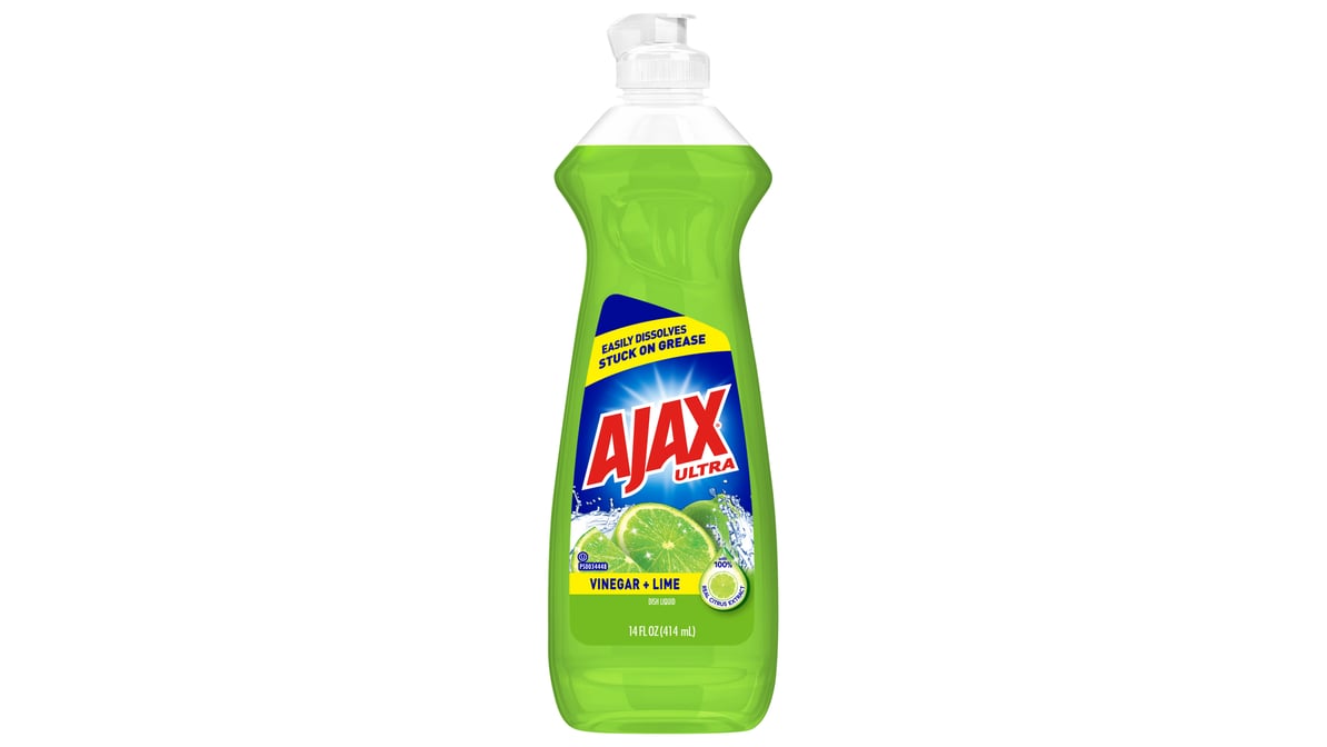 Ajax Ultra Vinegar Plus Lime Liquid Dish Soap (14 oz)