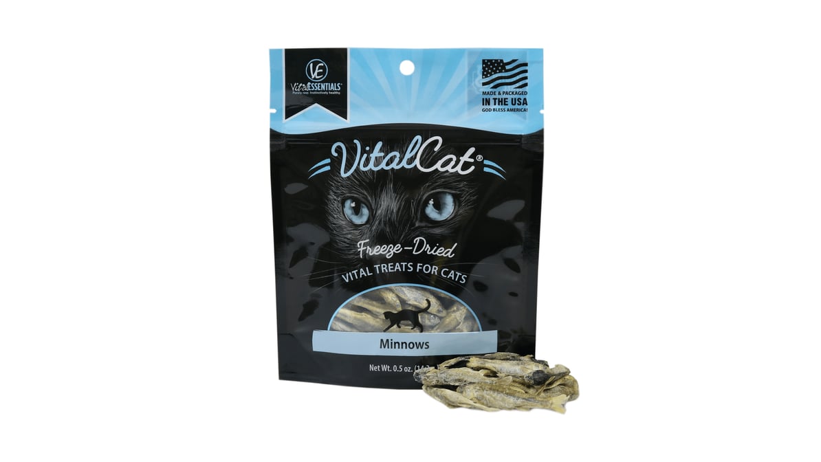Vital Essentials Vitalcat Freeze Dried Minnows Cat Treats (0.5 oz)
