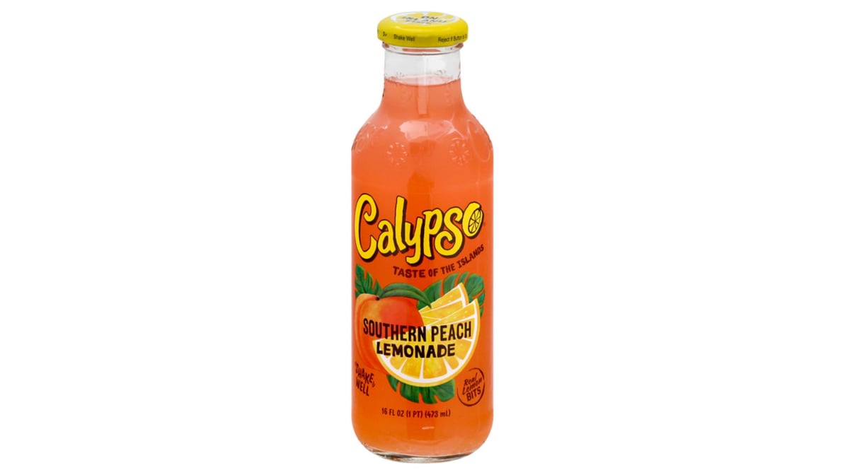Calypso Southern Peach Lemonade Glass Bottle (16 oz)