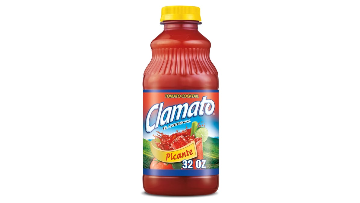 Clamato Picante Tomato Cocktail Juice (32 oz)