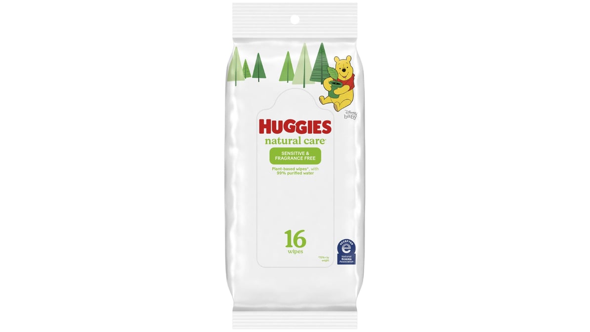 Huggies Natural Care Sensitive Baby Wipes Soft Pack (16 ct)