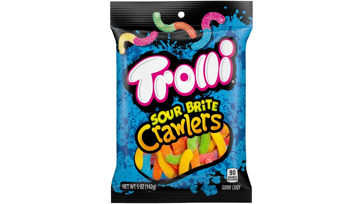 Trolli Sour Brite Crawlers Gummies Candy (5 oz)