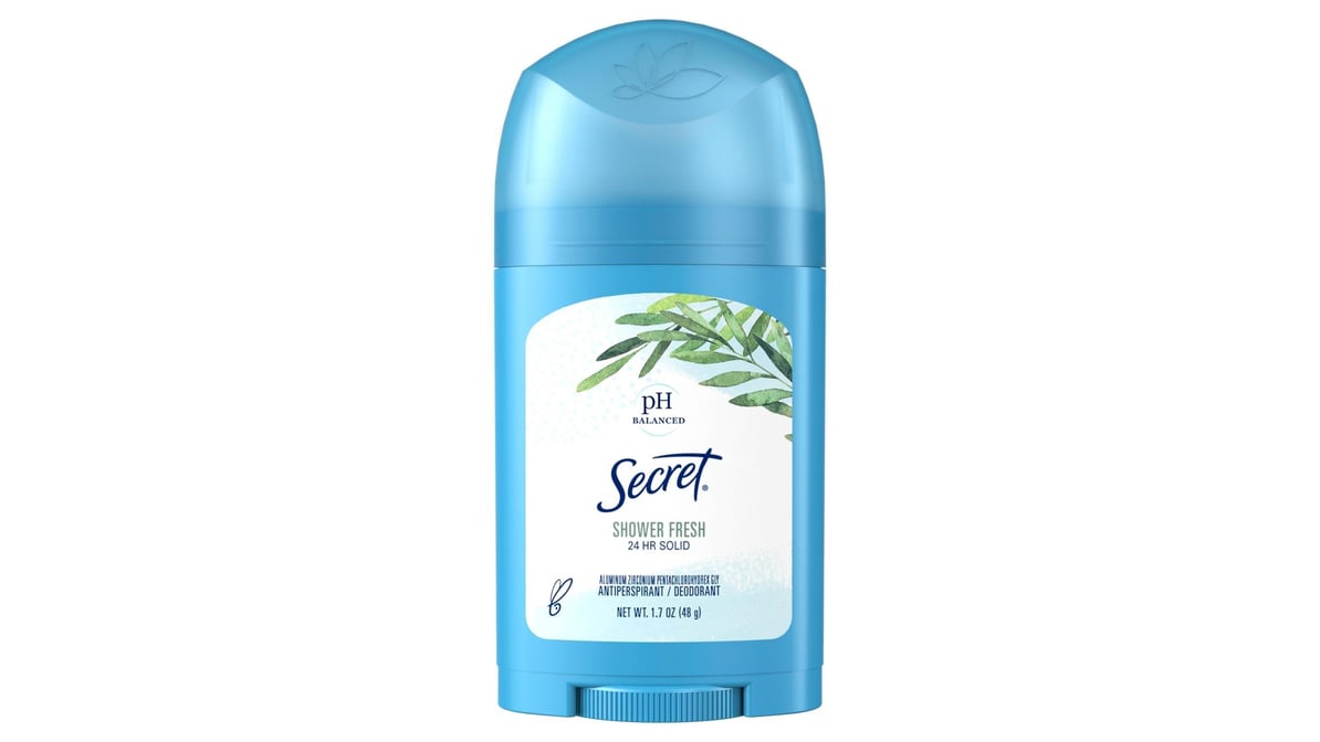 Secret 24 hr Shower Fresh Wide Solid Antiperspirant & Deodorant (1.7 oz)