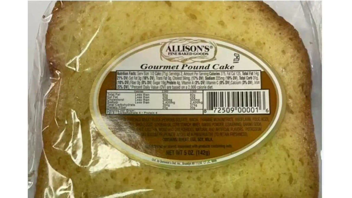 Allison's Pound Cake (5 oz)
