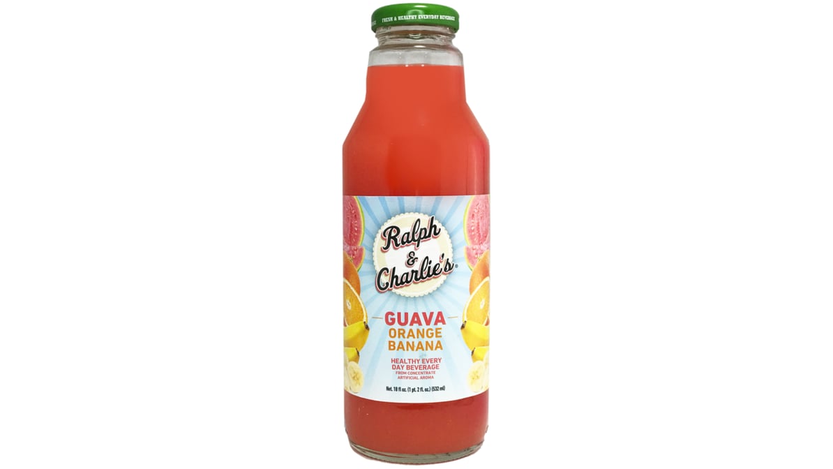 Ralph & Charlie's Guava-Orange & Banana Juice Bottle (18 oz)