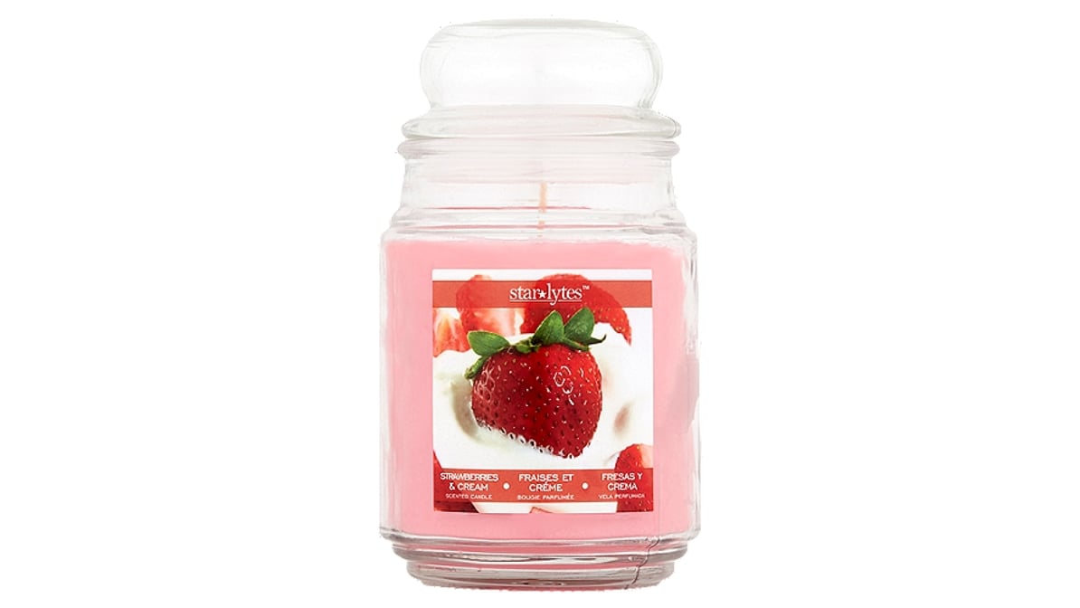 StarLytes Strawberries & Cream Scent Candle (18 oz)