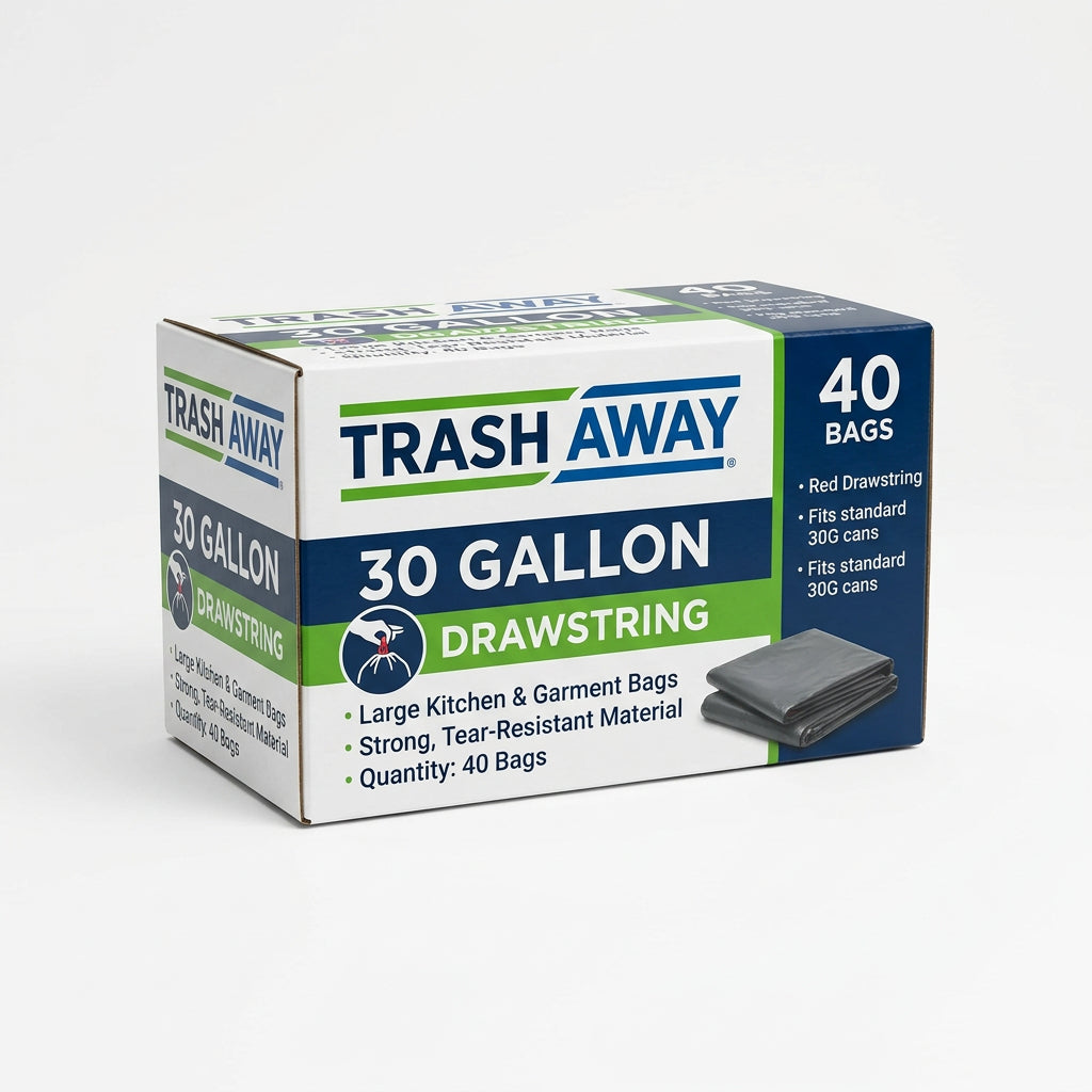 Trash Away 30 gal Drawstrings