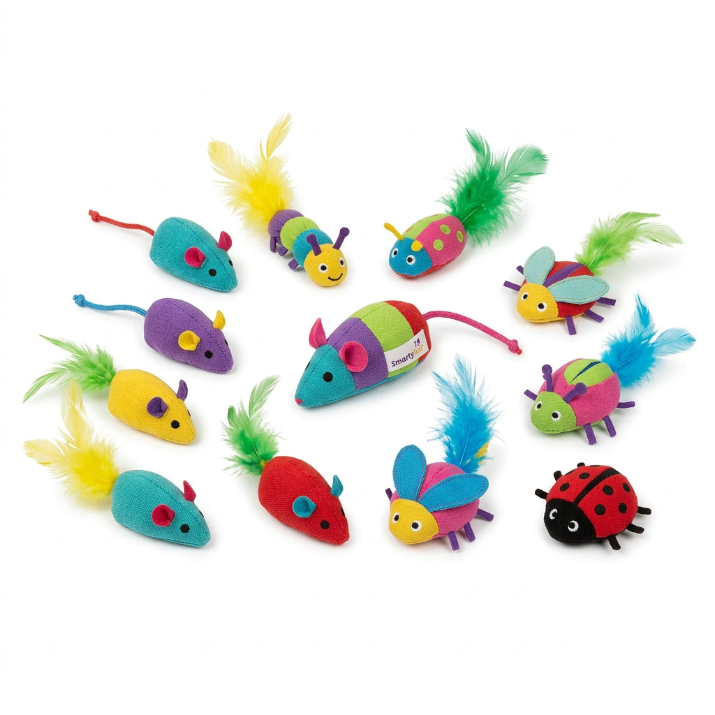 Smarty Kat Skitter Critters Cat Toys Value Pack (10 ct)