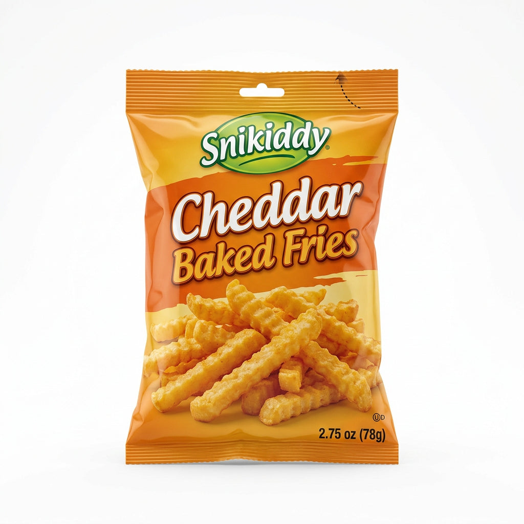 Snikiddy Cheddar Baked Fries (2.75 oz)