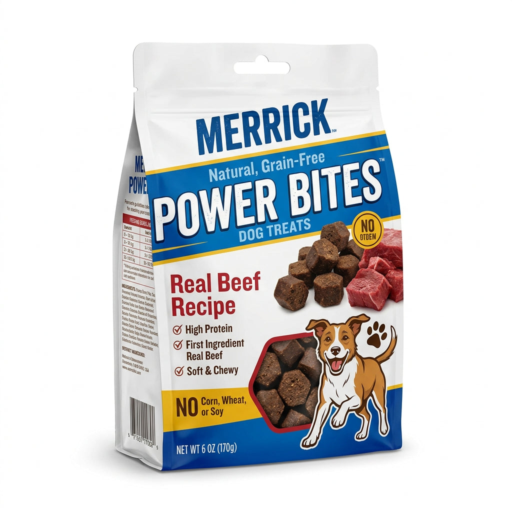 Merrick Pet Care Power Bites Dog Treat (6 oz)