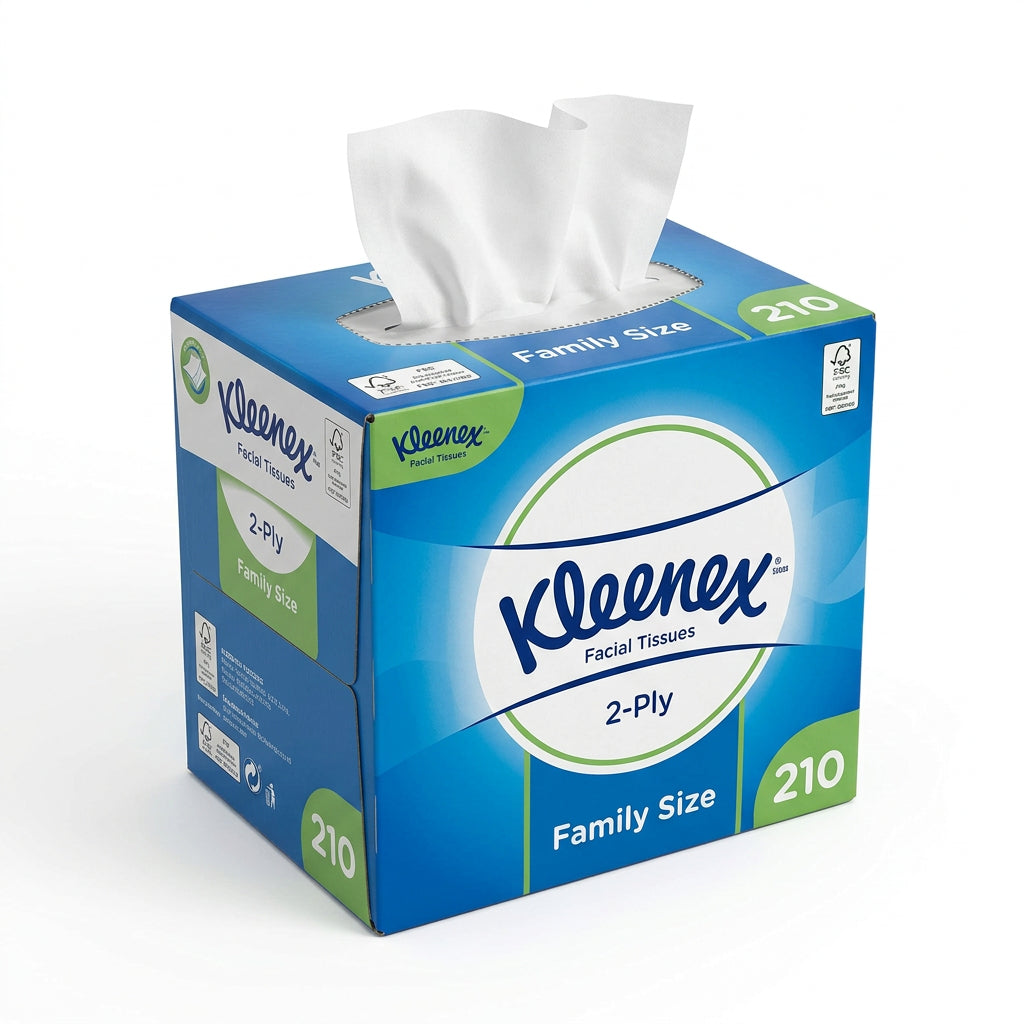 Kleenex Facial Tissues 2-Ply Family Size (210 ct)