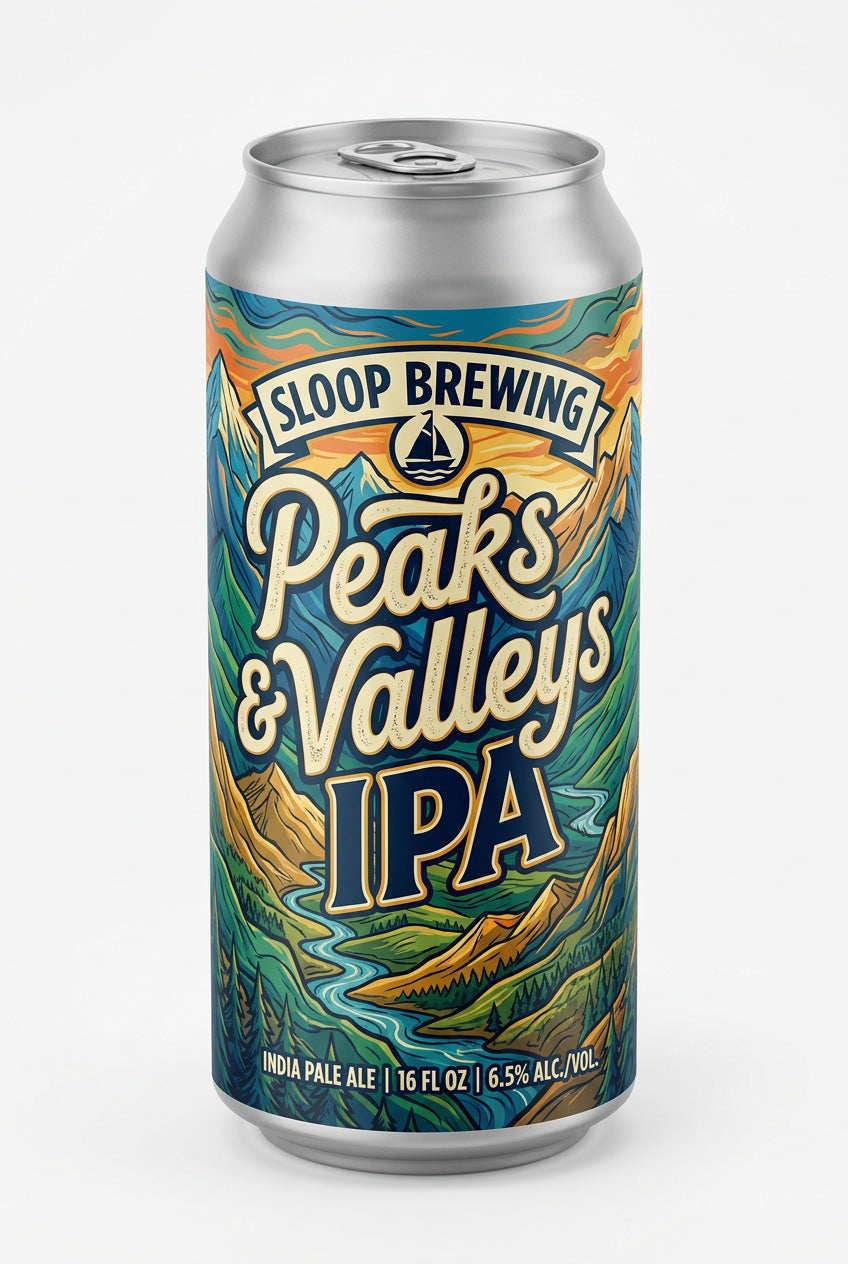 Sloop Brewing Peaks & Valleys IPA (16 oz)