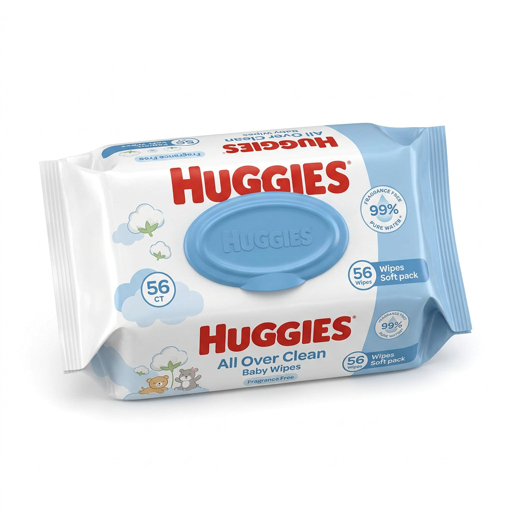 Huggies All Over Clean Baby Wipes (56 ct)