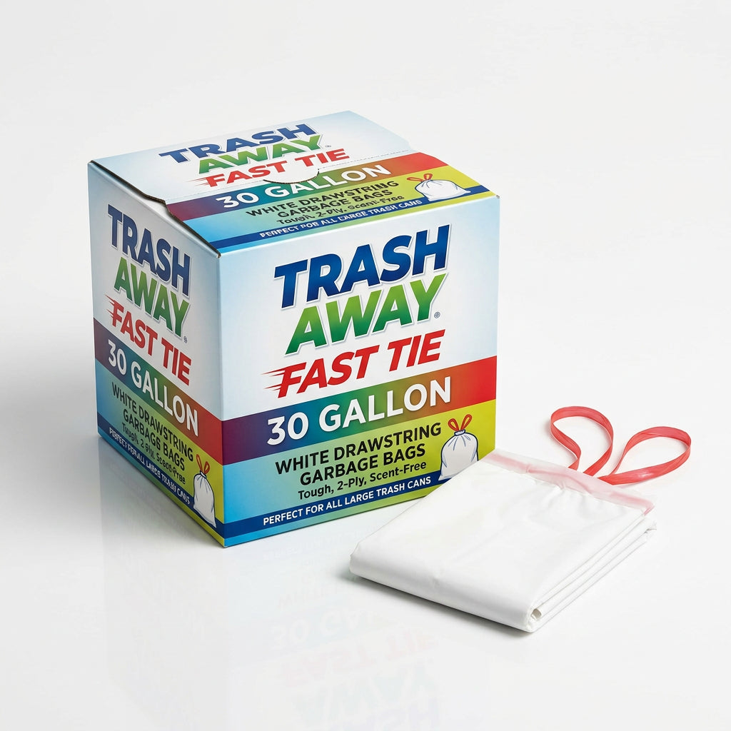 Trash Away Fast Tie 30 gal Bags