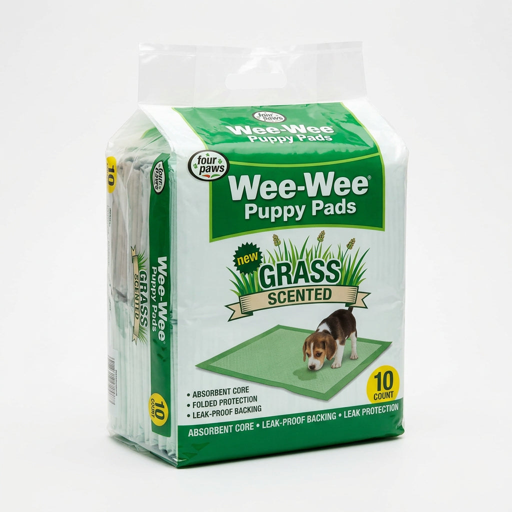 Four Paws Wee-Wee Puppy Pads Grass Scented (10 ct)