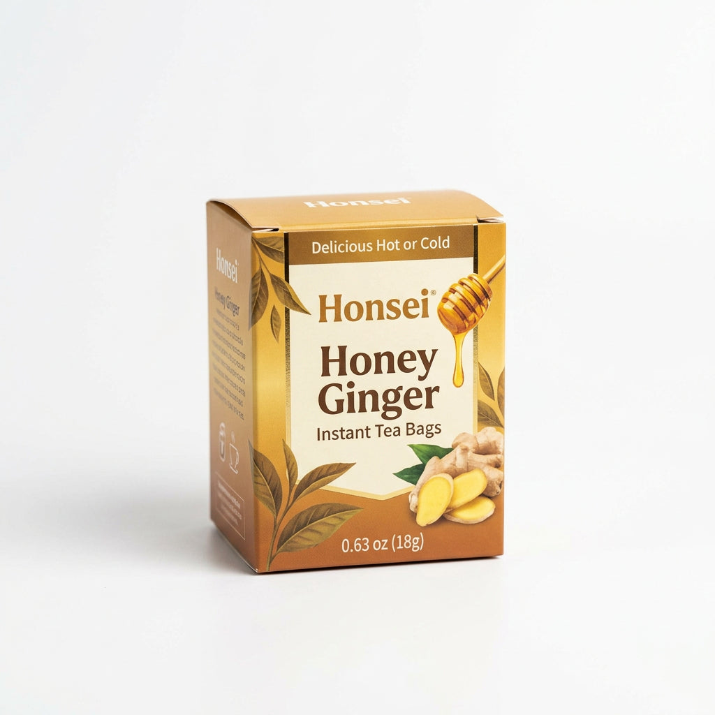 Honsei Honey Ginger Instant Tea Bags (0.63 oz)