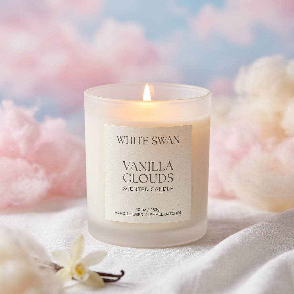 White Swan Vanilla Clouds Scented Candle (10 oz)