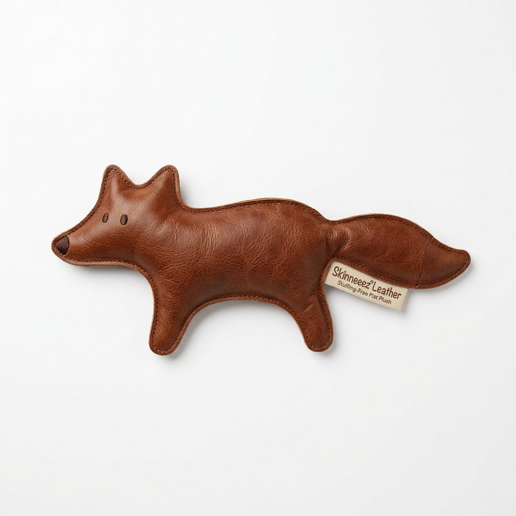 Skinneeez Leather Dog Toy