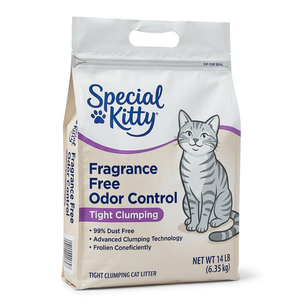 Special Kitty Fragrance Free Odor Control Tight Clumping Cat Litter (14 lb)