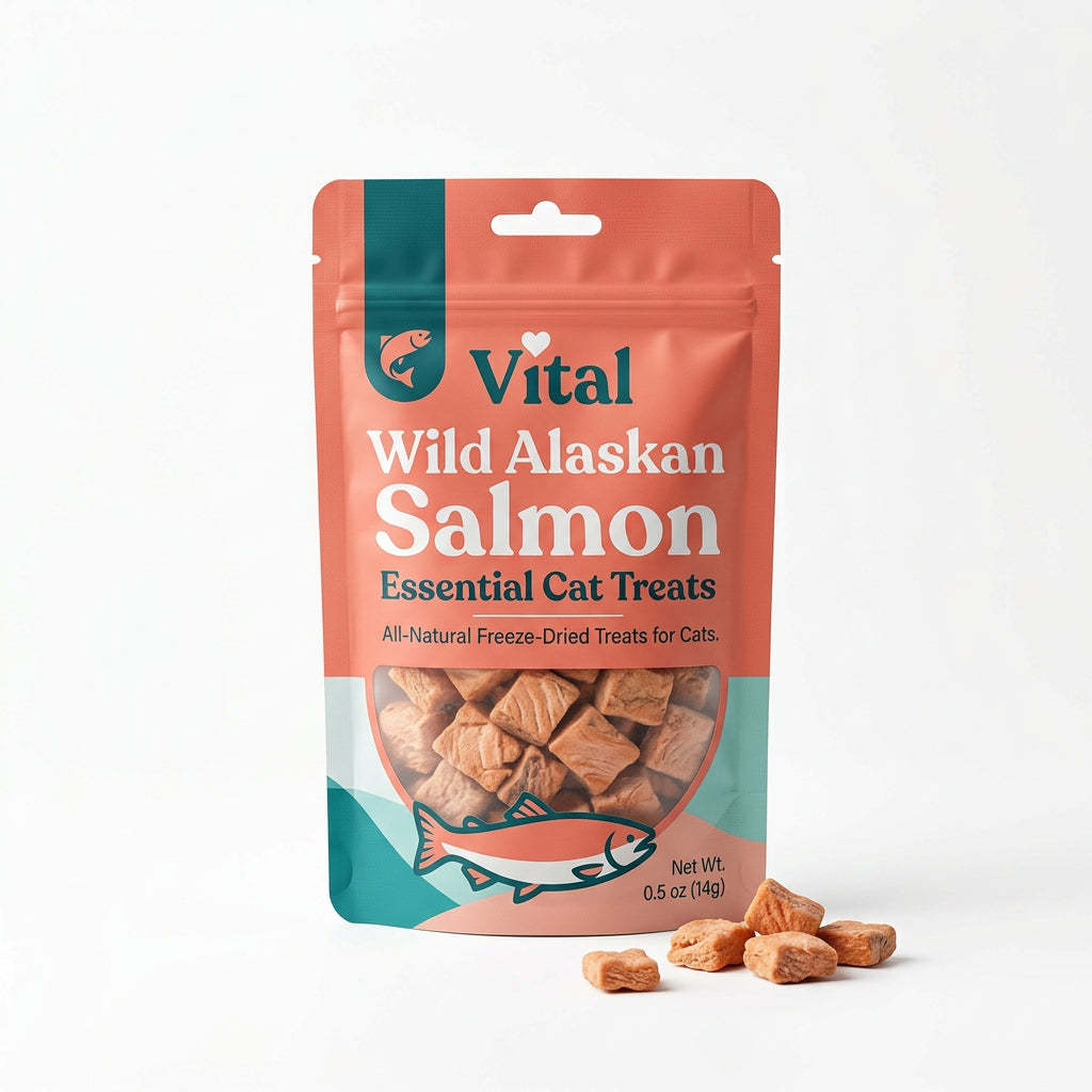 Vital Wild Alaskan Salmon Essencial Cat Treat (0.5 oz)