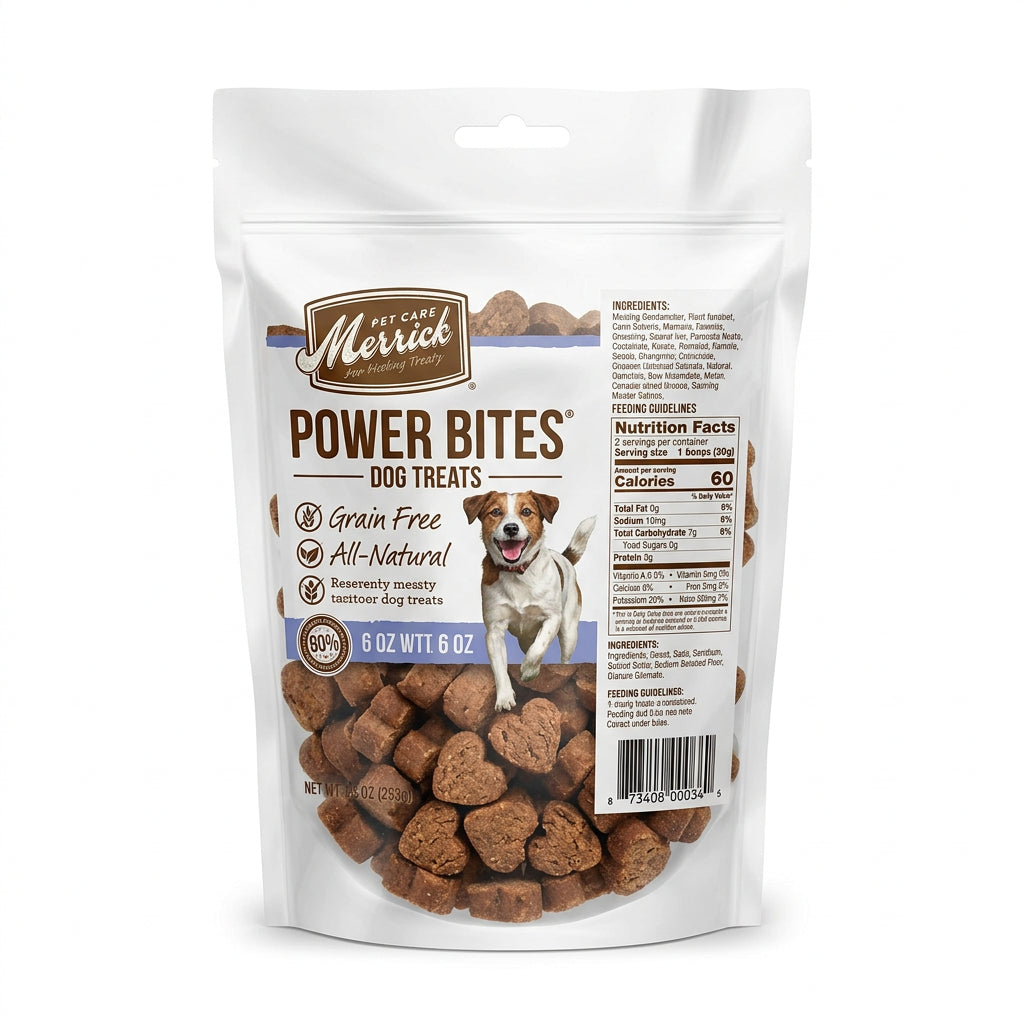 Merrick Pet Care Power Bites Dog Treats (6 oz)
