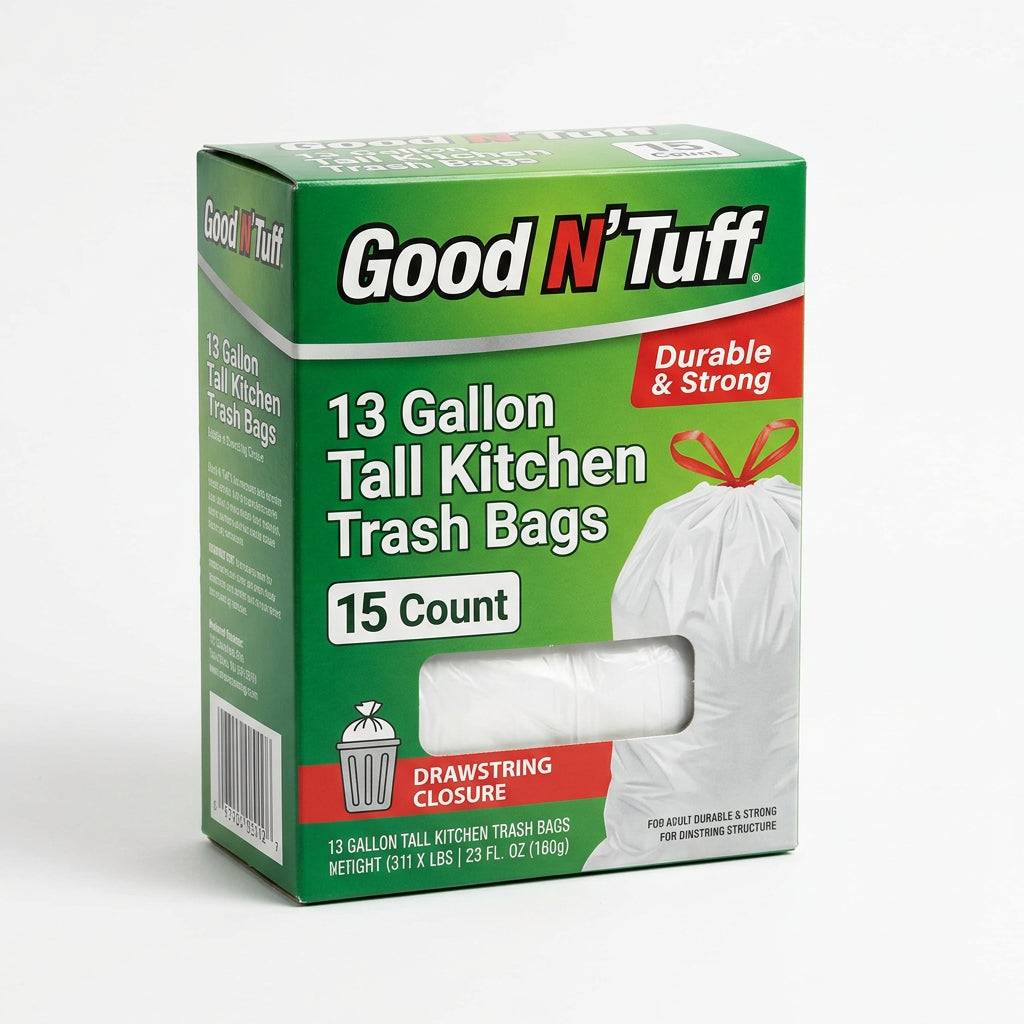 Good N Tuff 13 gal Tall Kitchen Bags (15 ct)