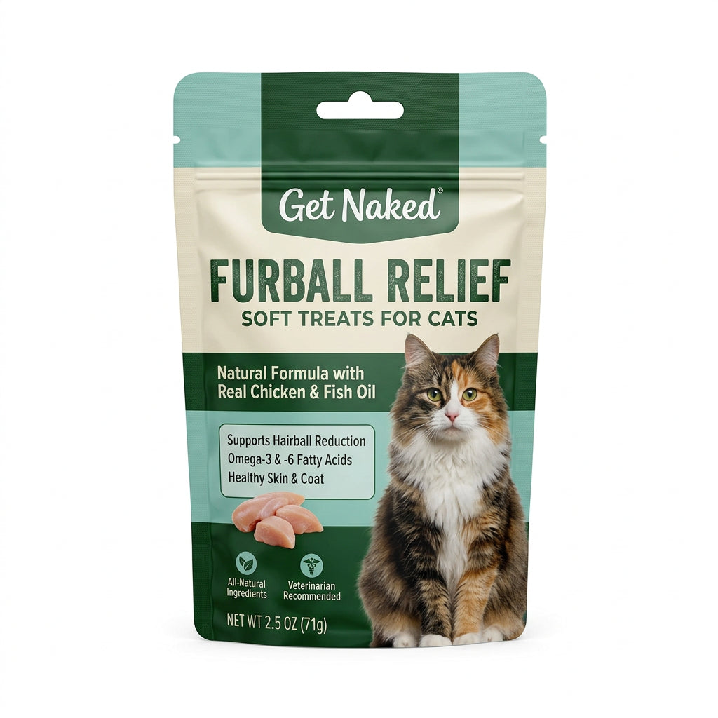 Get Naked Furball Relief Soft Treats for Cats (2.5 oz)