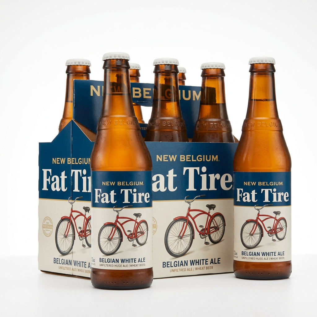 New Belgium Fat Tire Belgian White Ale Bottles (12 oz x 6 ct)