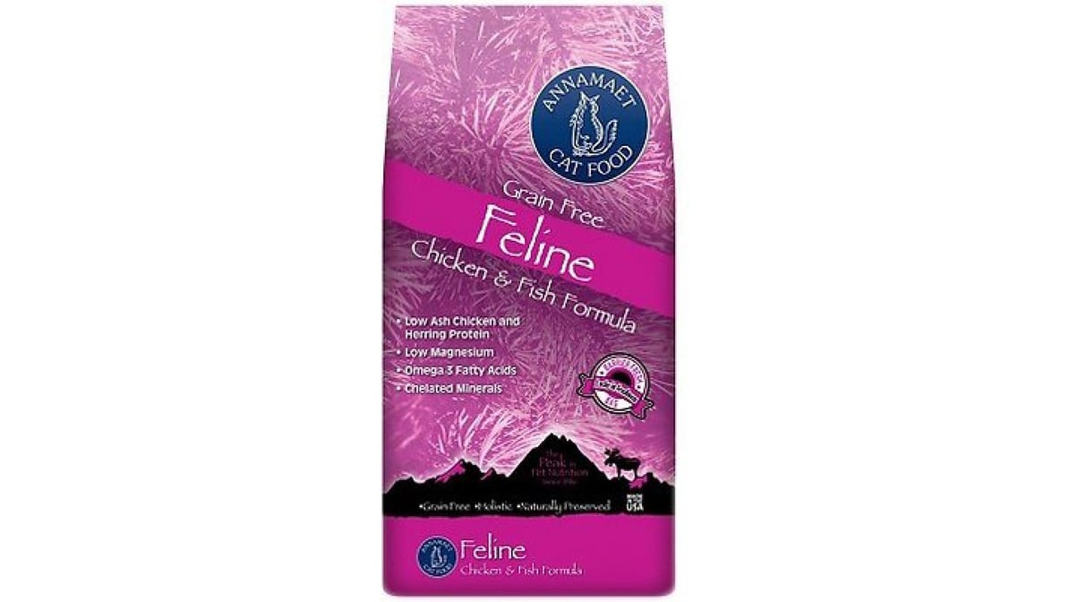 Annamaet Grain Free Dry Cat Food Chicken & Fish Formula (4 lb)
