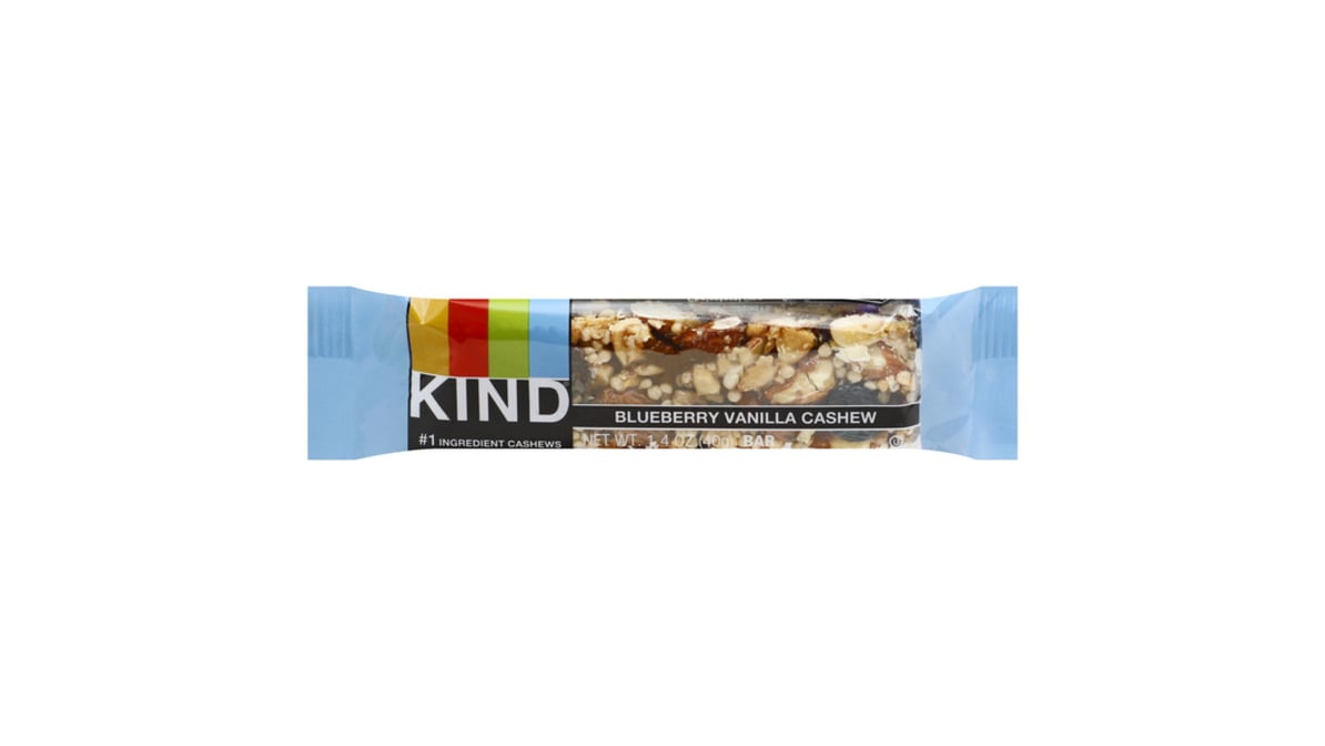 KIND Bar Gluten-Free Blueberry Vanilla Cashew Snack Bar (1.4 oz)