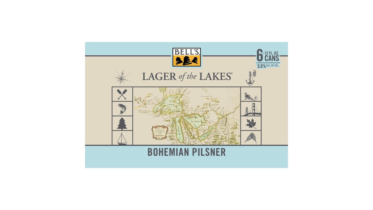 Bell's Brewery Lager of the Lakes Bohemian Pilsner Cans (12 oz x 6 ct)