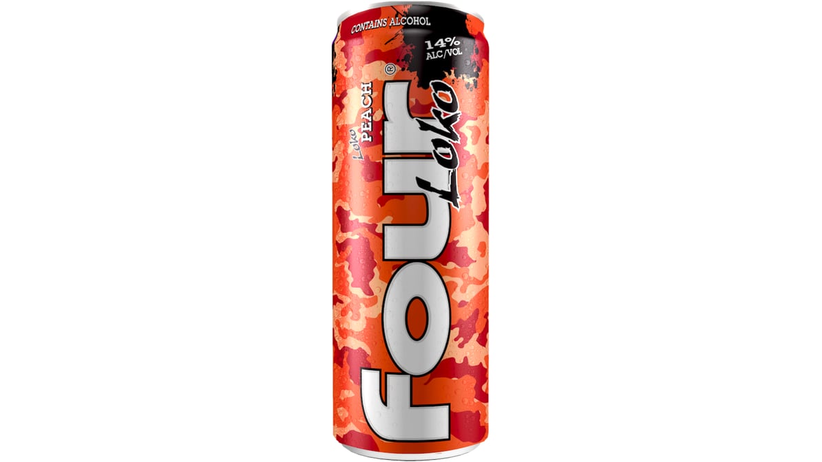 Four Loko Peach Malt Beverage Can (23.5 oz)