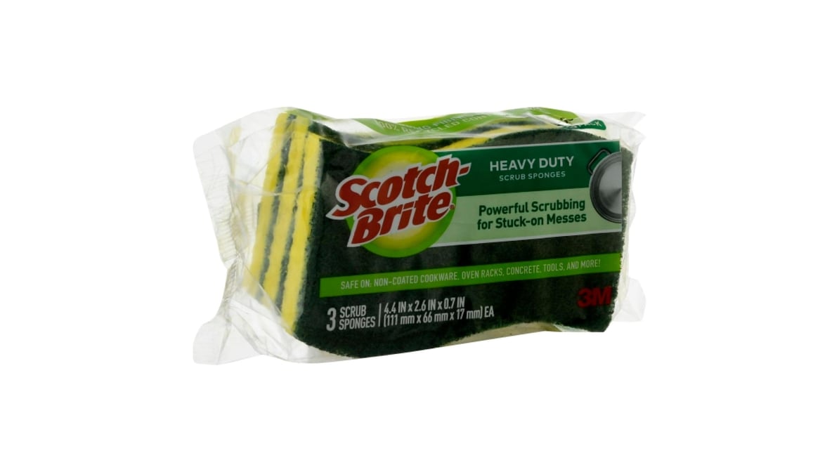 Scotch Brite Heavy Duty Scrub Sponge (3 ct)