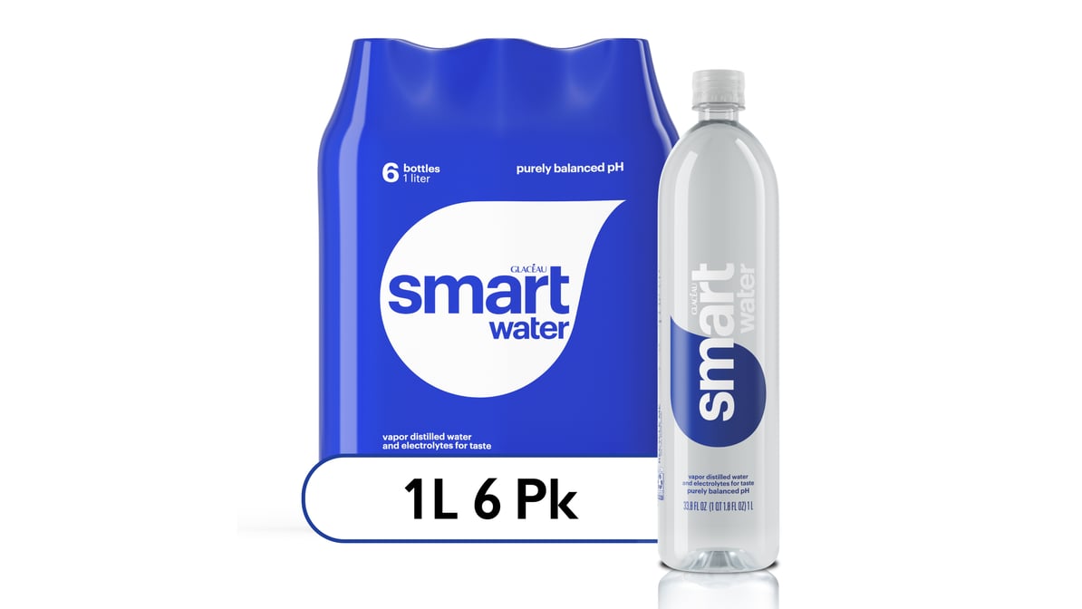 Smartwater Vapor Distilled Water (33.8 oz x 6 ct)