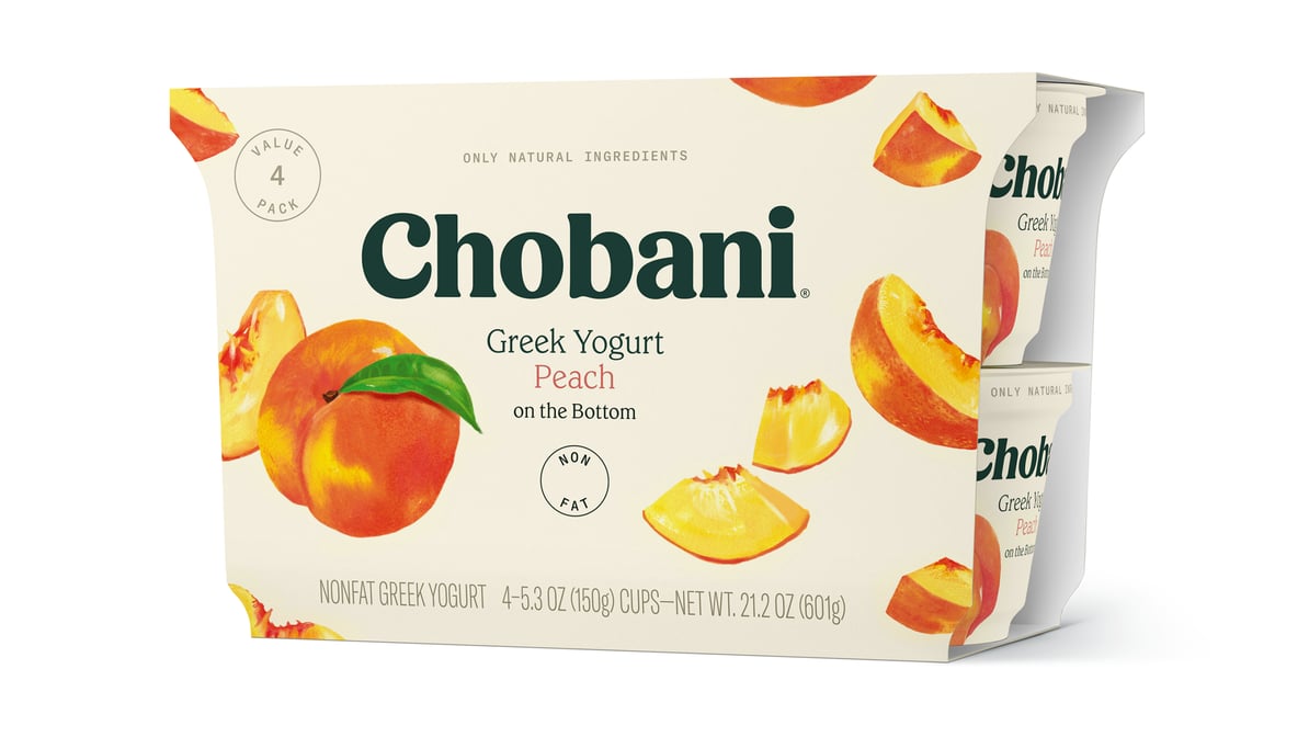 Chobani Peach Greek Yogurt (6 oz)