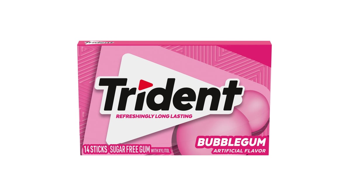Trident Sugar Free Bubblegum Gum (14 ct)