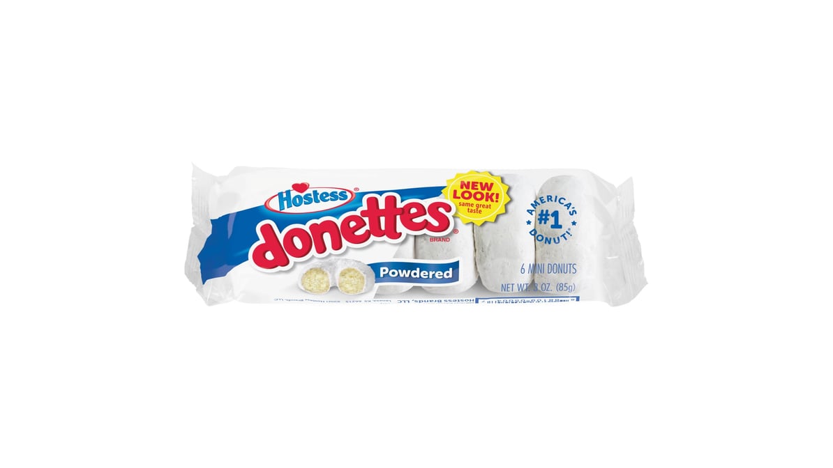 Hostess Donettes Mini Powdered Donuts (6 ct)