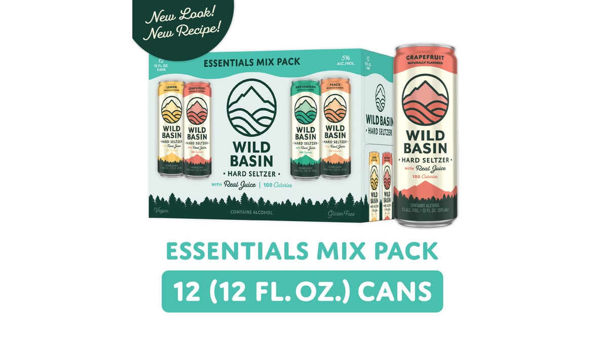 Wild Basin Boozy Sparkling Water (12 oz x 12 ct)