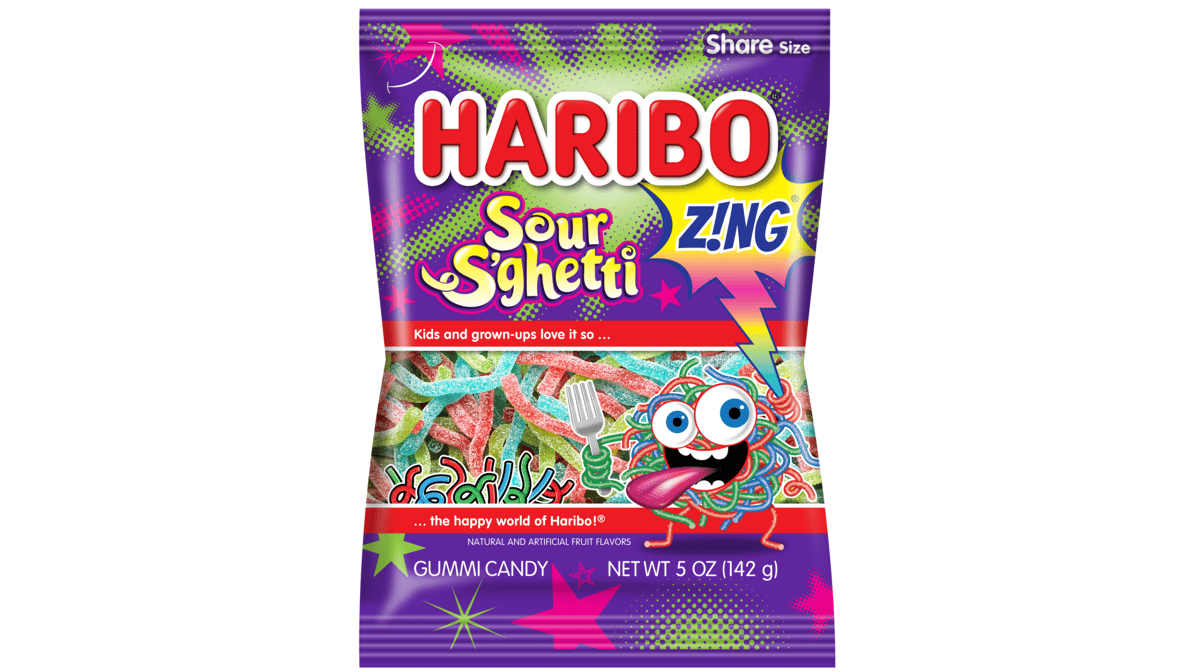 Haribo Sour S'ghetti Gummi Candy (5 oz)