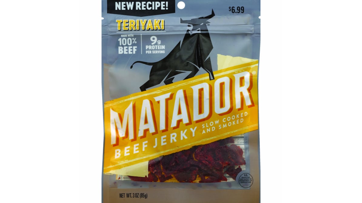 Matador Slow Cooked and Smoked Teriyaki Beef Jerky (3 oz)