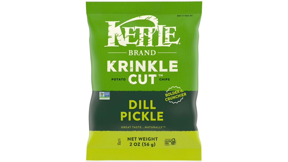 Kettle Brand Dill Pickle Krinkle Cut Potato Chips (2 oz)